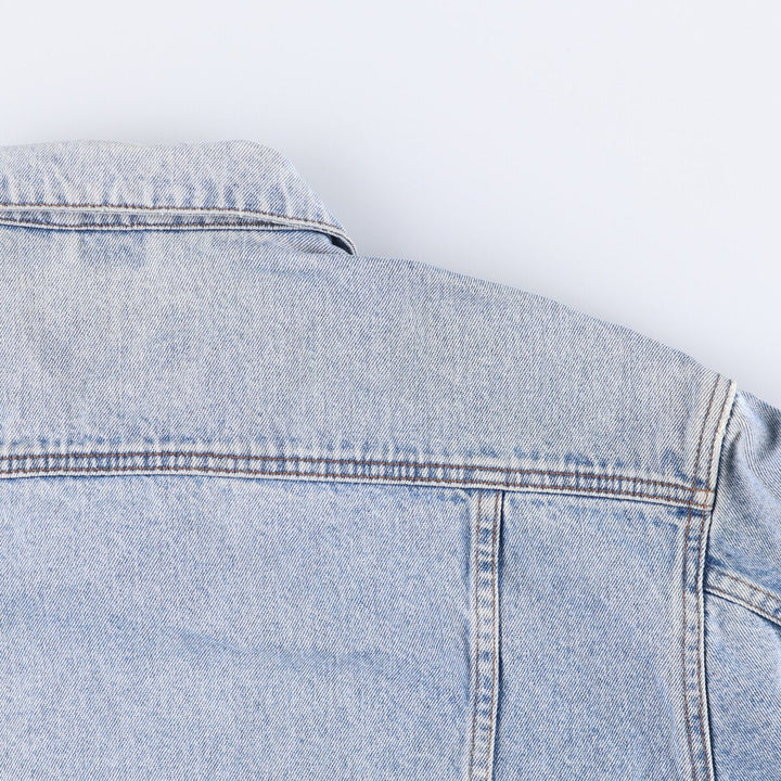 Vintage 80s-90'S Eddie Bauer denim jacket, made in Malaysia, women's size L cotton blue type Vintage Second Hand