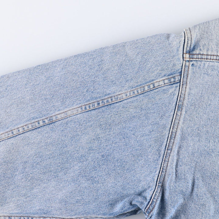 Vintage 80s-90'S Eddie Bauer denim jacket, made in Malaysia, women's size L cotton blue type Vintage Second Hand