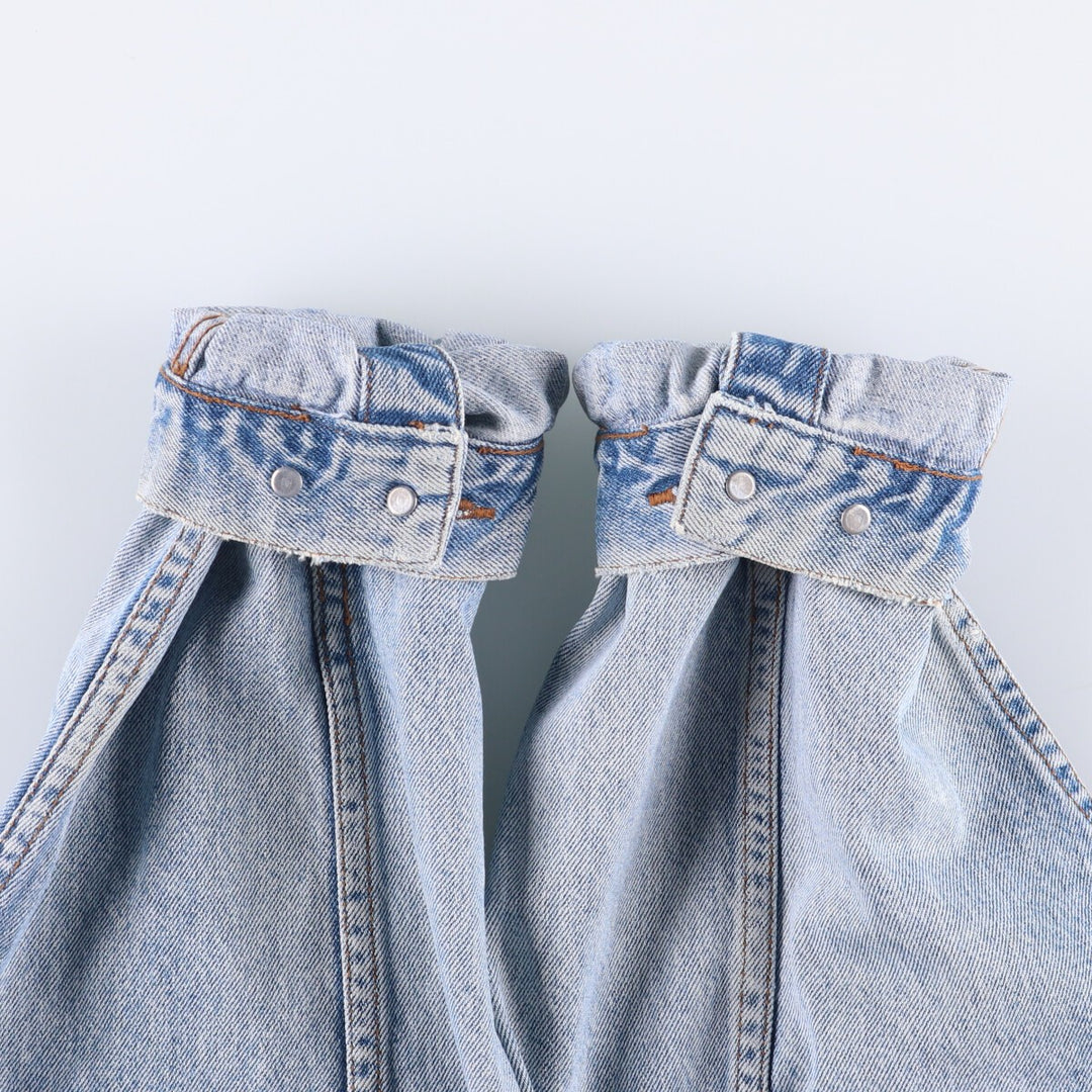 Vintage 80s-90'S Eddie Bauer denim jacket, made in Malaysia, women's size L cotton blue type Vintage Second Hand