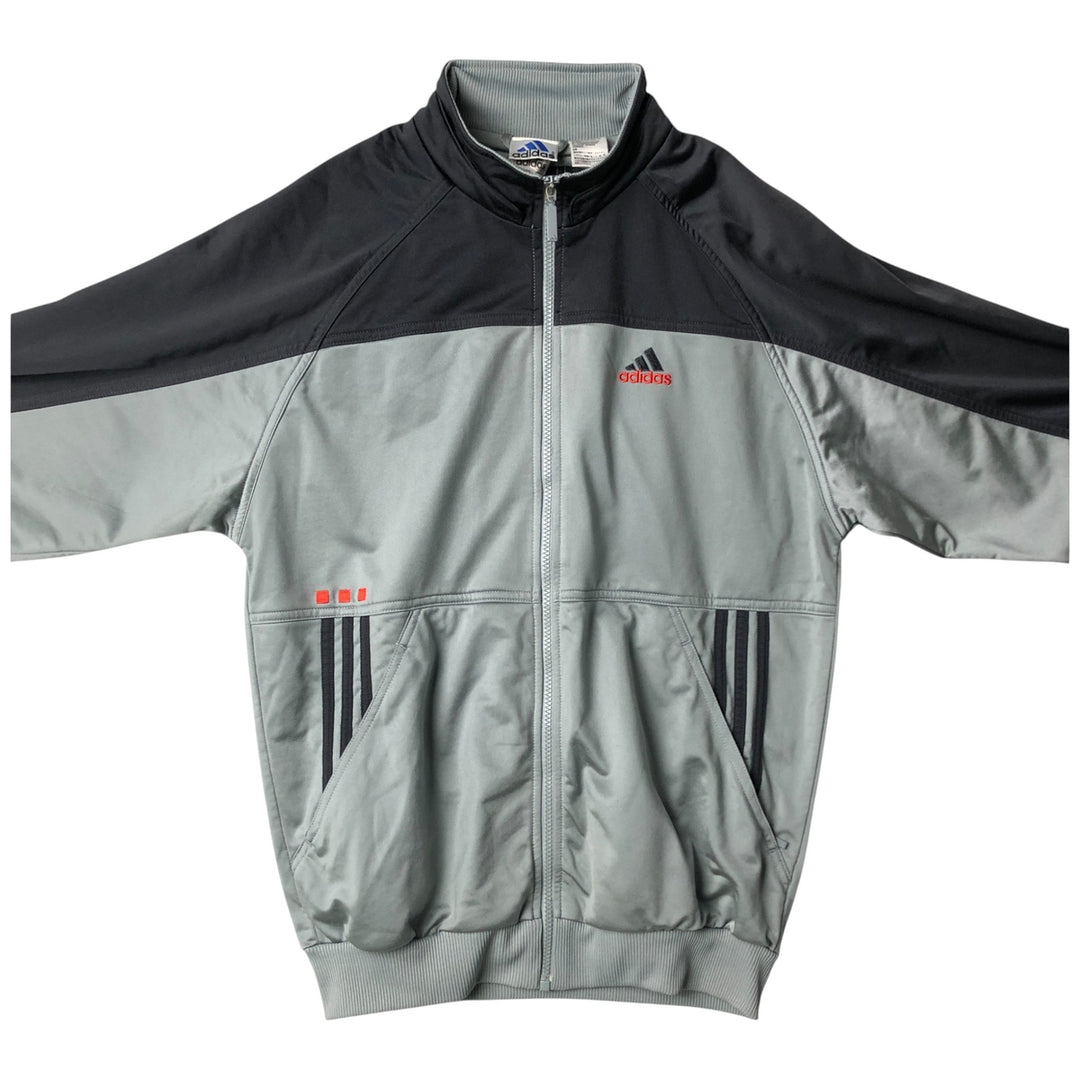 00'S adidas jersey track jacket, men's size S polyester gray type Vintage Second Hand