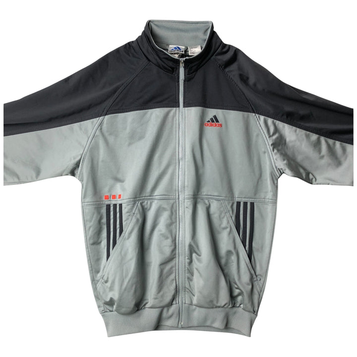 00'S adidas jersey track jacket, men's size S polyester gray type Vintage Second Hand