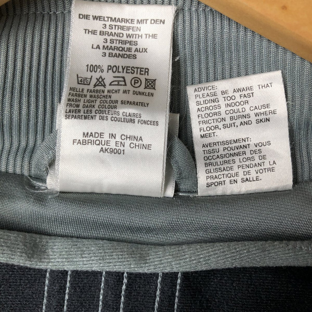 00'S adidas jersey track jacket, men's size S polyester gray type Vintage Second Hand