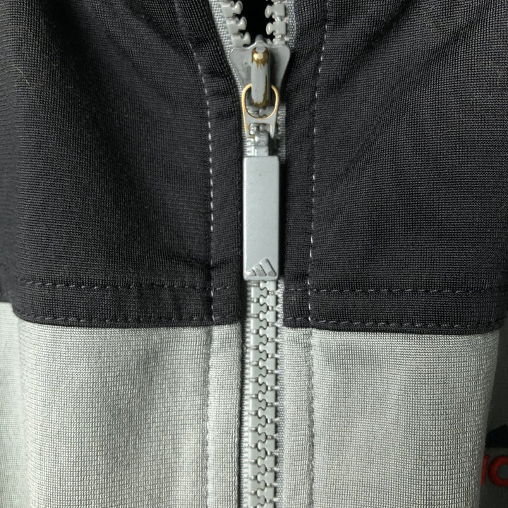 00'S adidas jersey track jacket, men's size S polyester gray type Vintage Second Hand