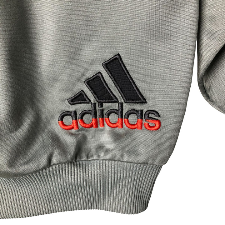 00'S adidas jersey track jacket, men's size S polyester gray type Vintage Second Hand