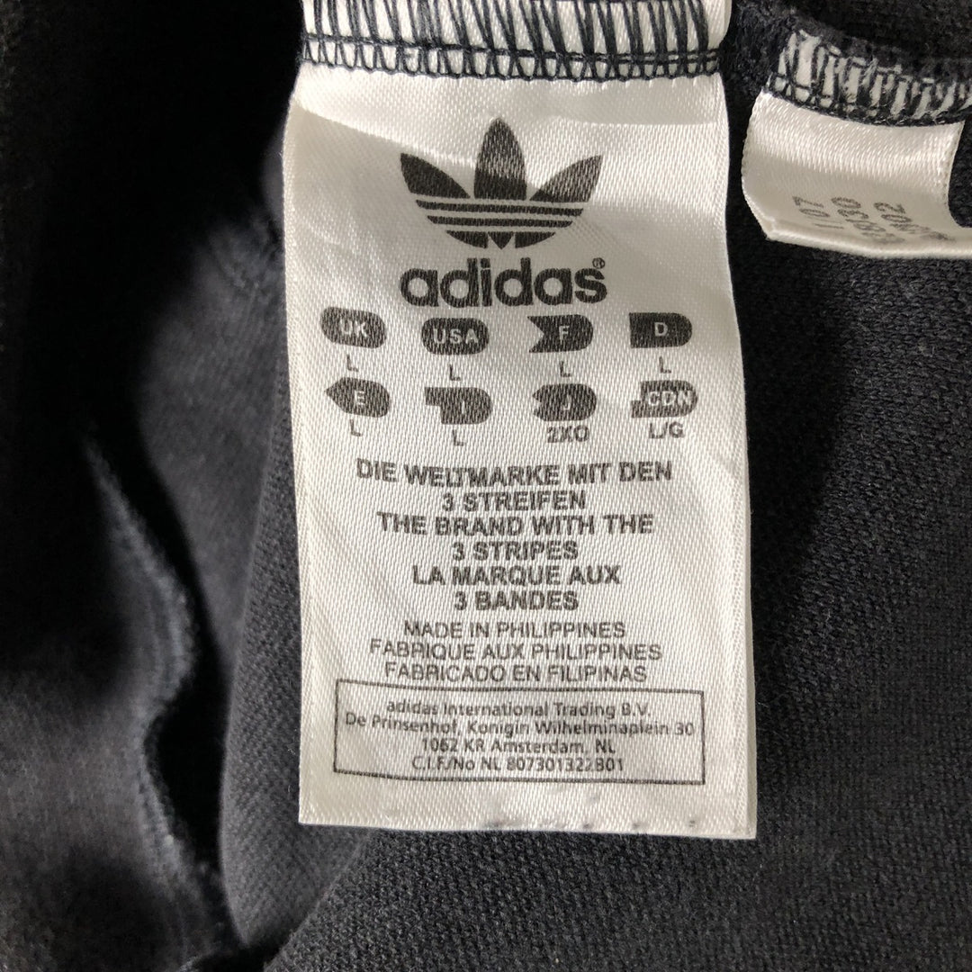 00'S adidas Originals Jersey Track Jacket Men's Size L cotton black type Vintage Second Hand