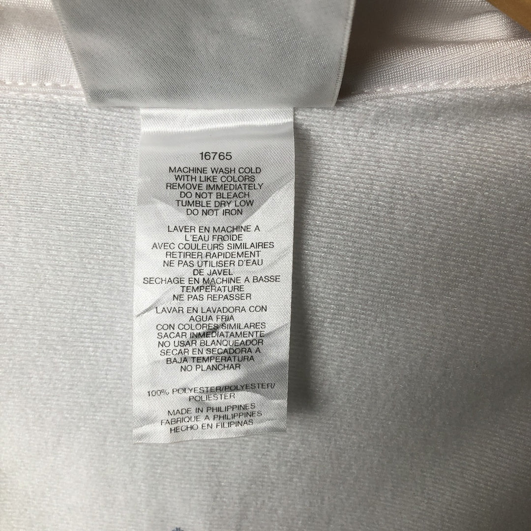 adidas Originals Back Logo Jersey Track Jacket, Women's Size L polyester white type Vintage Second Hand