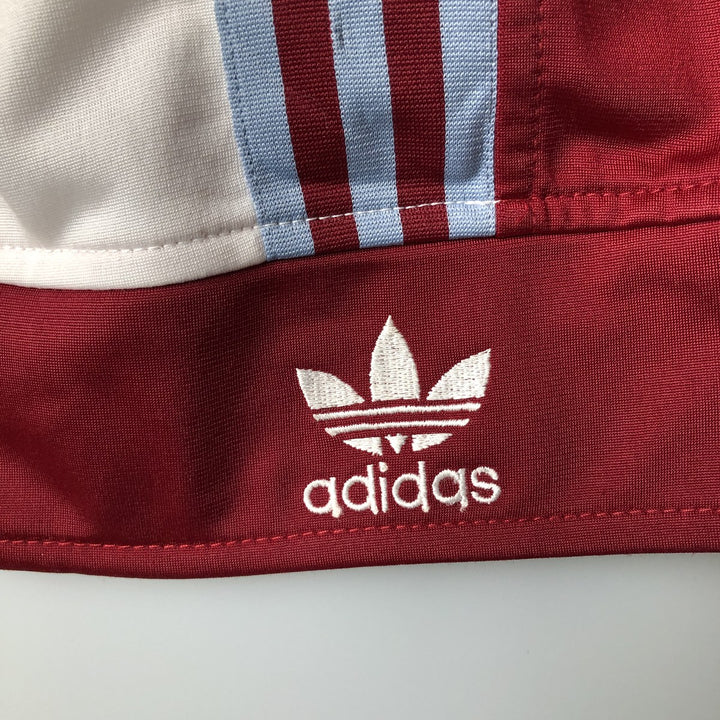 adidas Originals Back Logo Jersey Track Jacket, Women's Size L polyester white type Vintage Second Hand