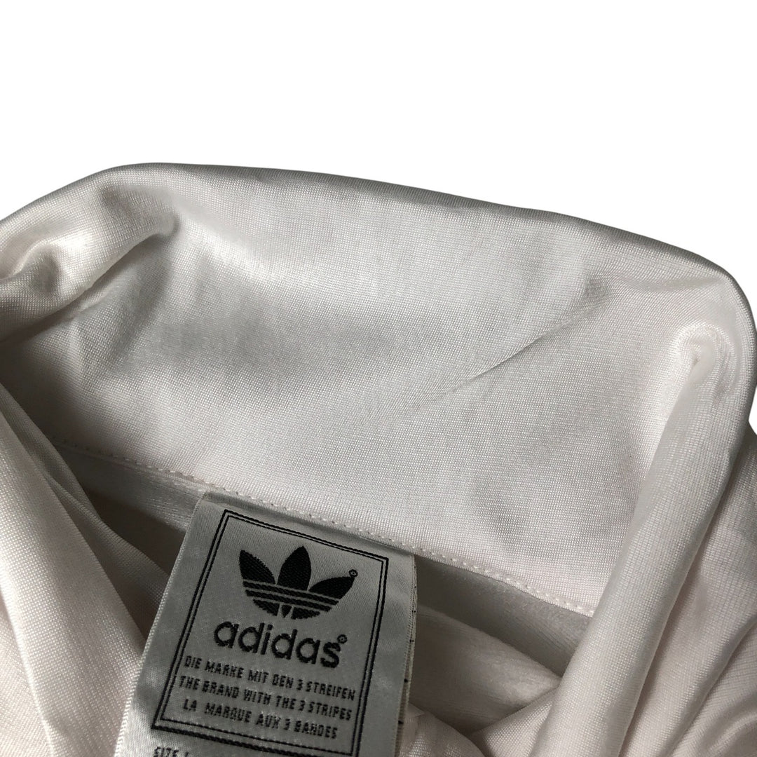 adidas Originals Back Logo Jersey Track Jacket, Women's Size L polyester white type Vintage Second Hand