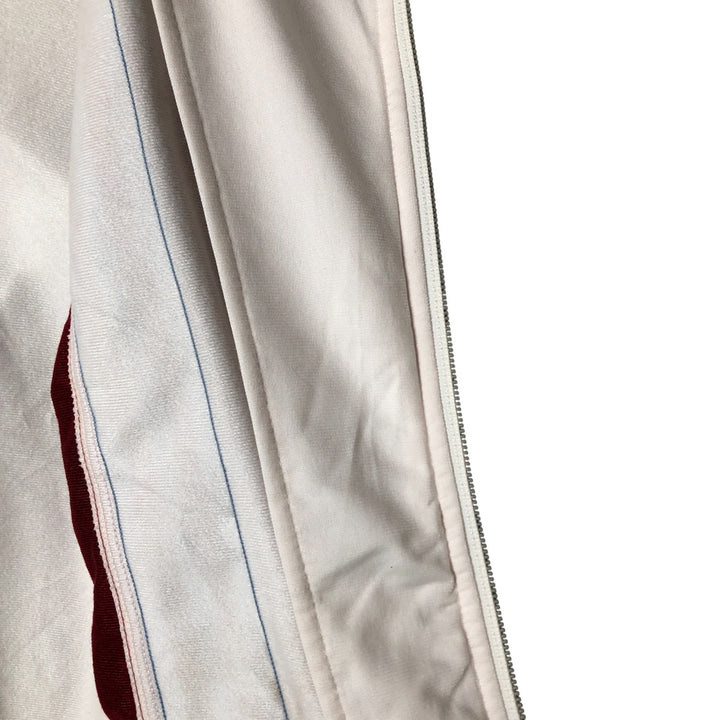 adidas Originals Back Logo Jersey Track Jacket, Women's Size L polyester white type Vintage Second Hand