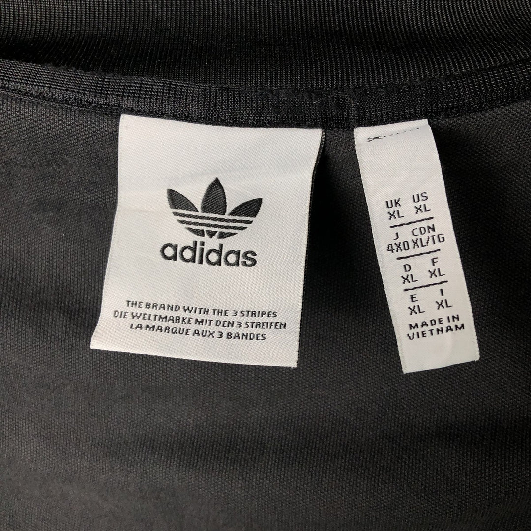 Adidas Originals Jersey Track Jacket Men's XL cotton black type Vintage Second Hand