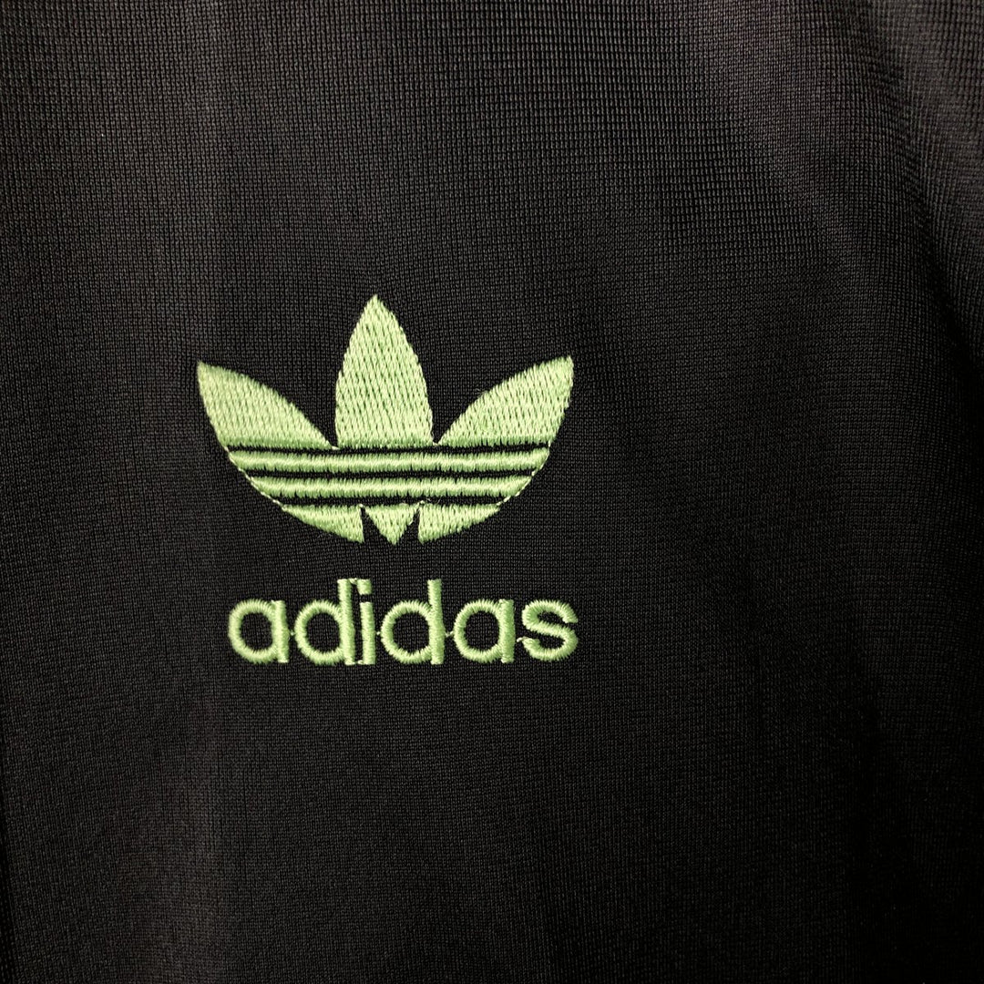 Vintage 90'S Adidas track jacket, size S, men's polyester black type Vintage Second Hand