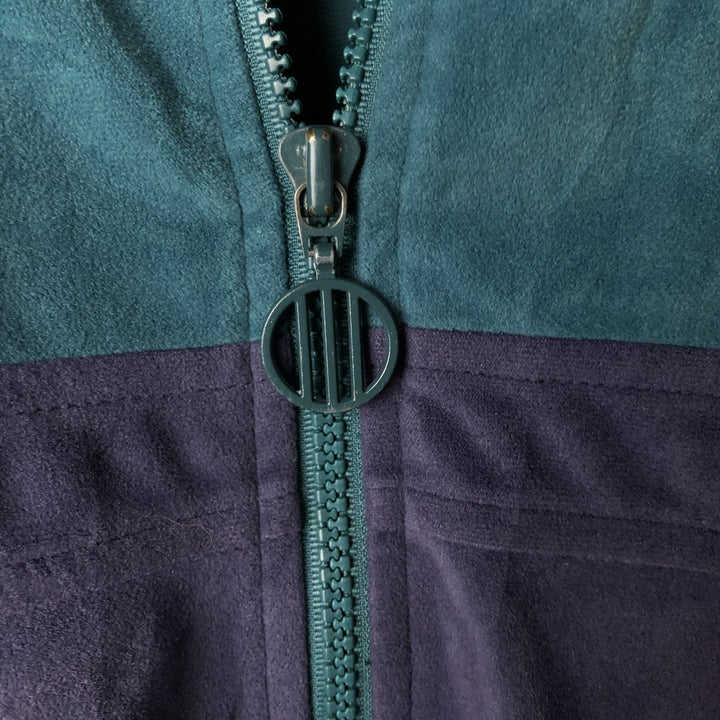 Vintage 90'S Adidas Velour Jersey Track Jacket with Back Logo, Men's Size Medium polyester green type Vintage Second Hand
