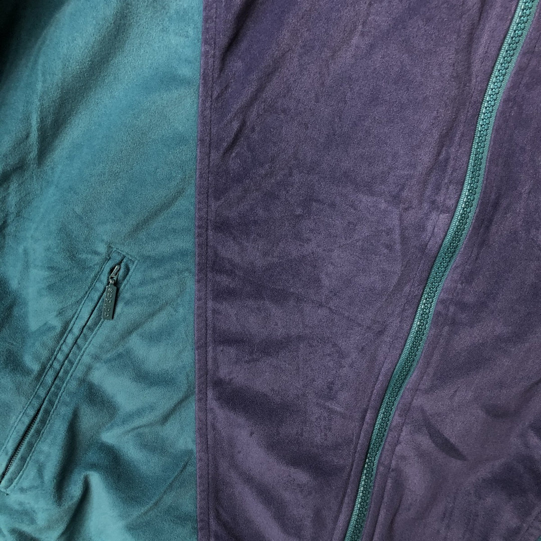 Vintage 90'S Adidas Velour Jersey Track Jacket with Back Logo, Men's Size Medium polyester green type Vintage Second Hand