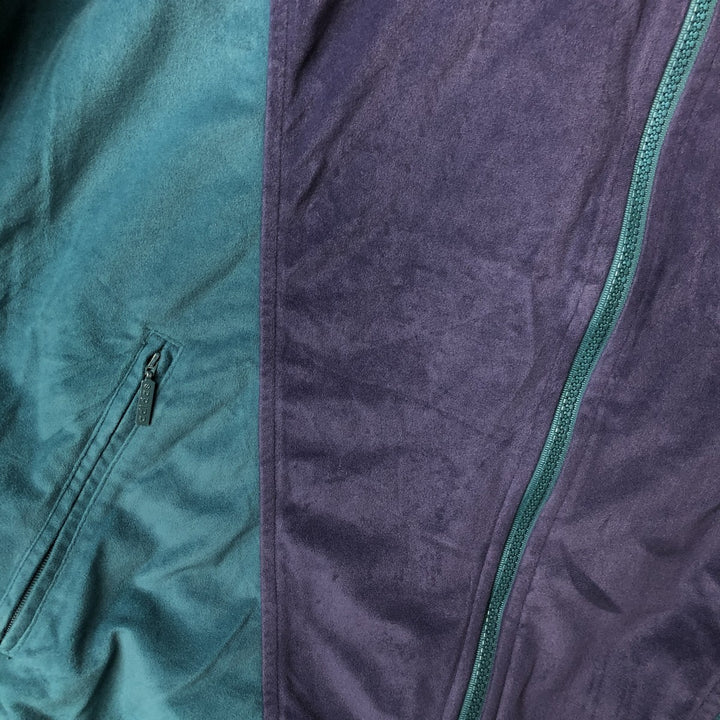 Vintage 90'S Adidas Velour Jersey Track Jacket with Back Logo, Men's Size Medium polyester green type Vintage Second Hand