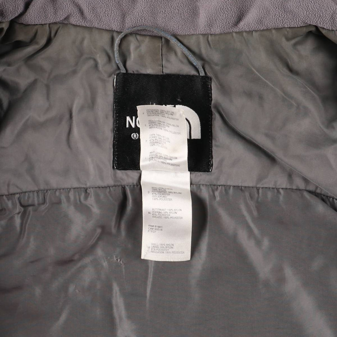 The North Face Primaloft Mountain Jacket, Women's Size L (Padded Shell Jacket) Nylon Charcoal Vintage Second Hand