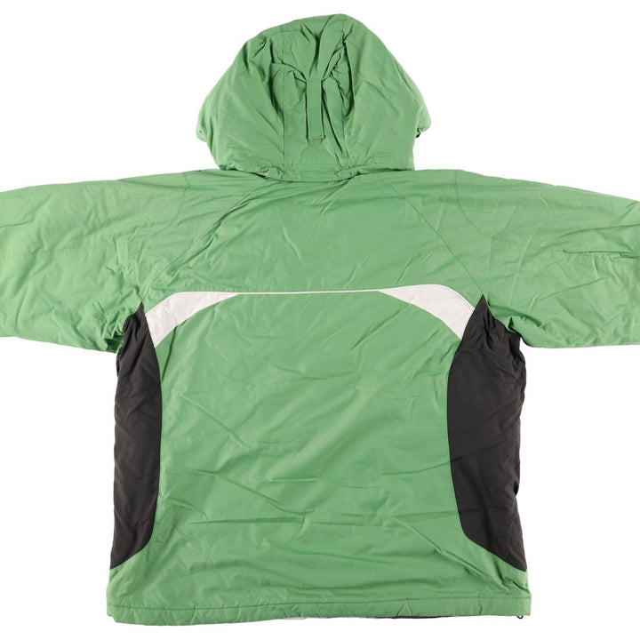 2000'S Columbia padded mountain parka/shell jacket/puffer jacket, women's size XL Nylon green type yellow green Vintage Second Hand