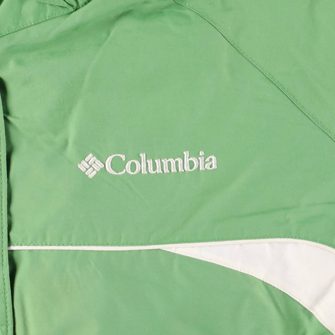 2000'S Columbia padded mountain parka/shell jacket/puffer jacket, women's size XL Nylon green type yellow green Vintage Second Hand