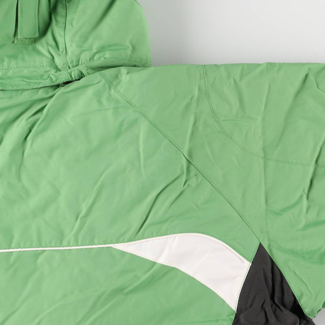 2000'S Columbia padded mountain parka/shell jacket/puffer jacket, women's size XL Nylon green type yellow green Vintage Second Hand