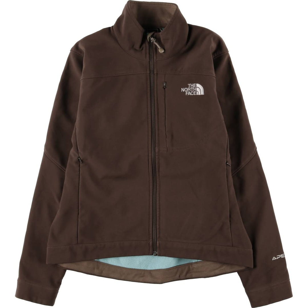 The North Face Women's Softshell Jacket, Size S polyester brown type Vintage Second Hand