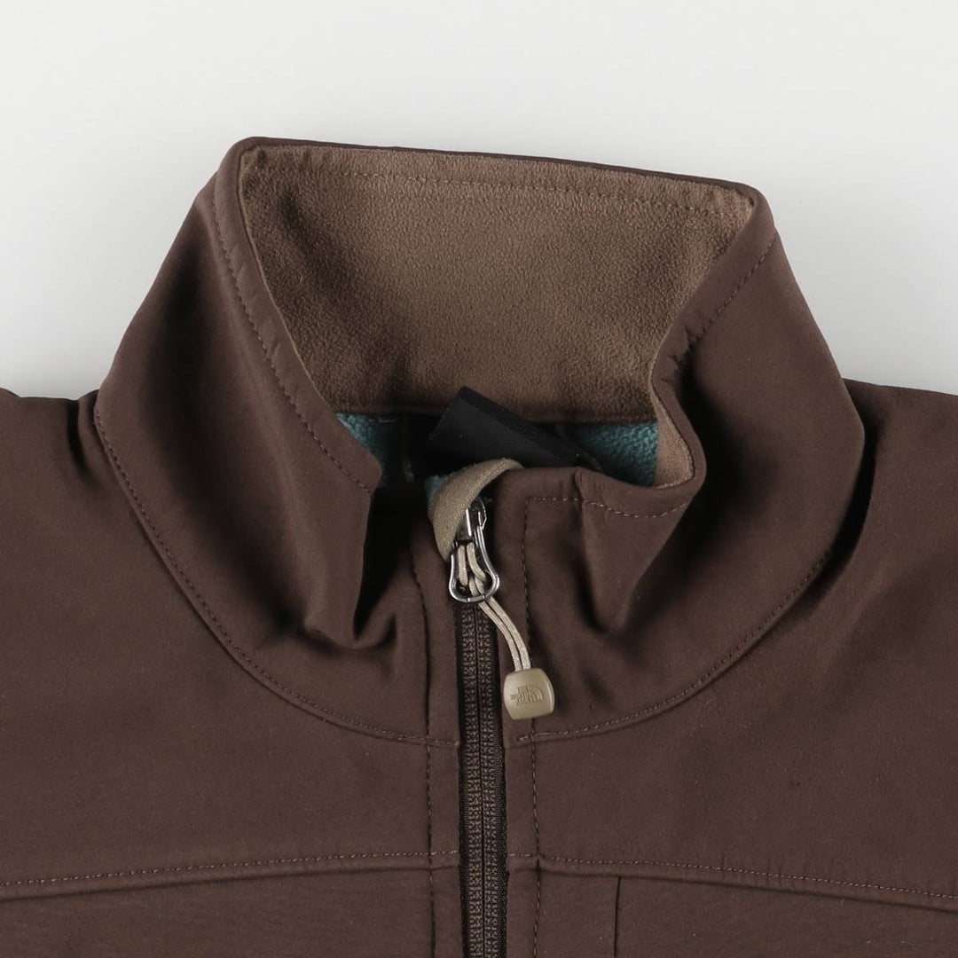 The North Face Women's Softshell Jacket, Size S polyester brown type Vintage Second Hand