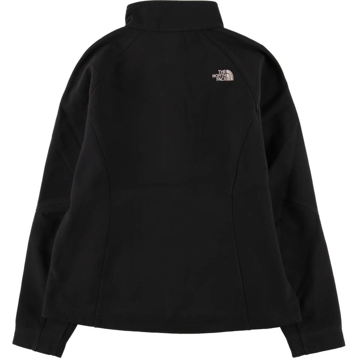 The North Face Women's Softshell Jacket, Size L polyester black type Vintage Second Hand