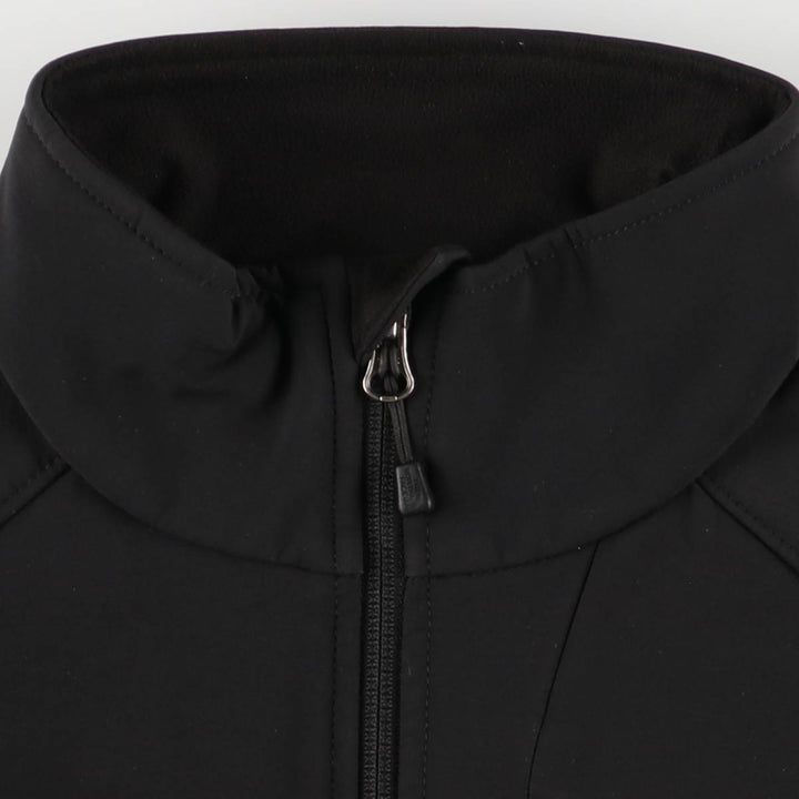 The North Face Women's Softshell Jacket, Size L polyester black type Vintage Second Hand