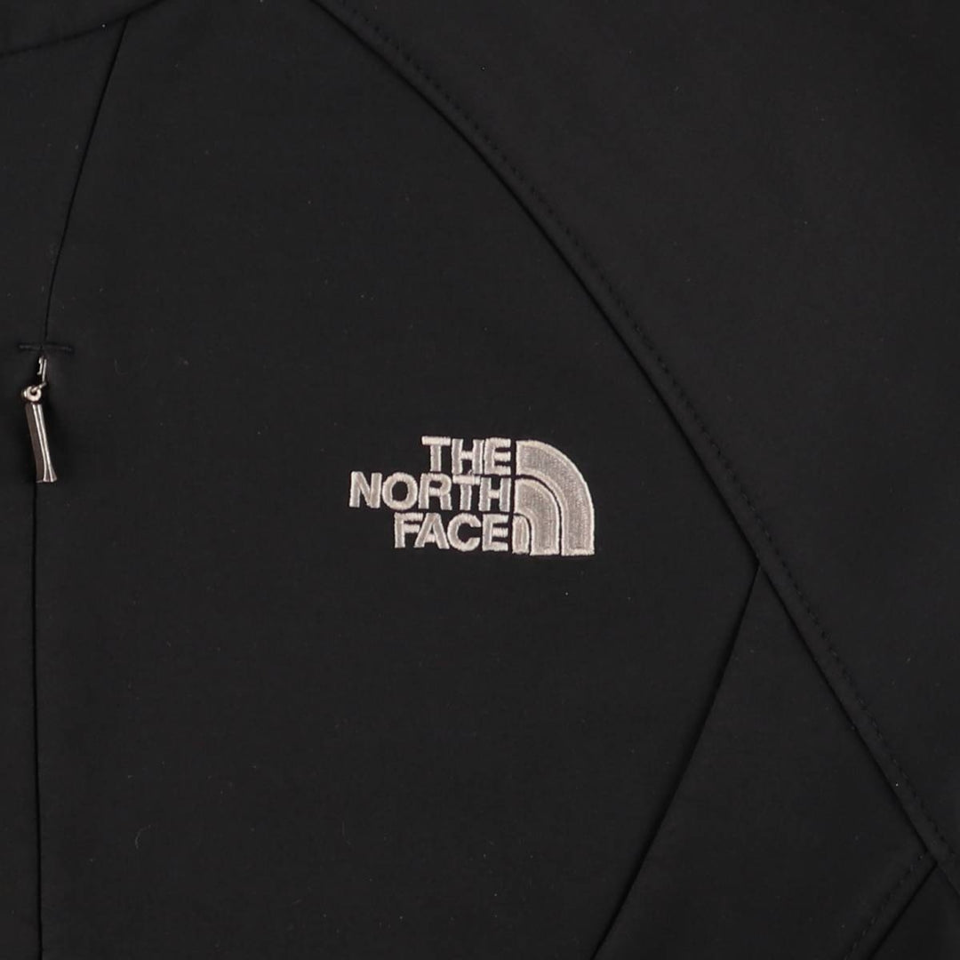 The North Face Women's Softshell Jacket, Size L polyester black type Vintage Second Hand