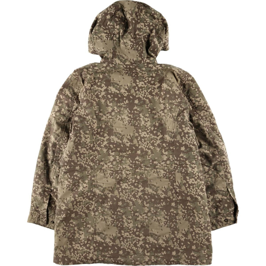 LLBean Camouflage Pattern Multicam Camo Padded Mountain Parka Shell Jacket, Women's Size L cotton Khaki type Vintage Second Hand