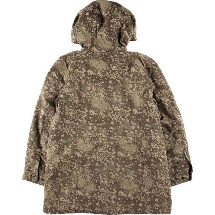 LLBean Camouflage Pattern Multicam Camo Padded Mountain Parka Shell Jacket, Women's Size L cotton Khaki type Vintage Second Hand