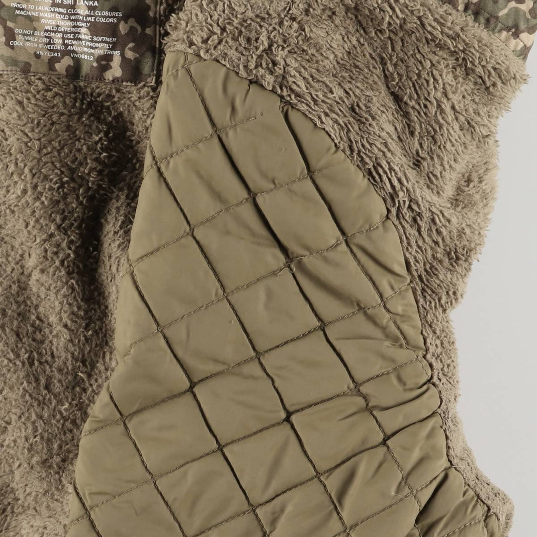 LLBean Camouflage Pattern Multicam Camo Padded Mountain Parka Shell Jacket, Women's Size L cotton Khaki type Vintage Second Hand