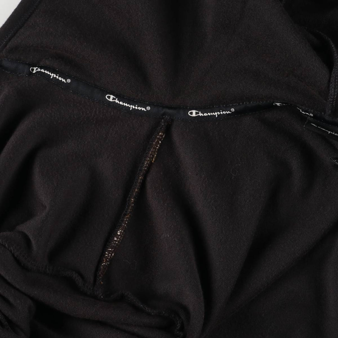 Champion Velour Parka Women's XL cotton black type Vintage Second Hand