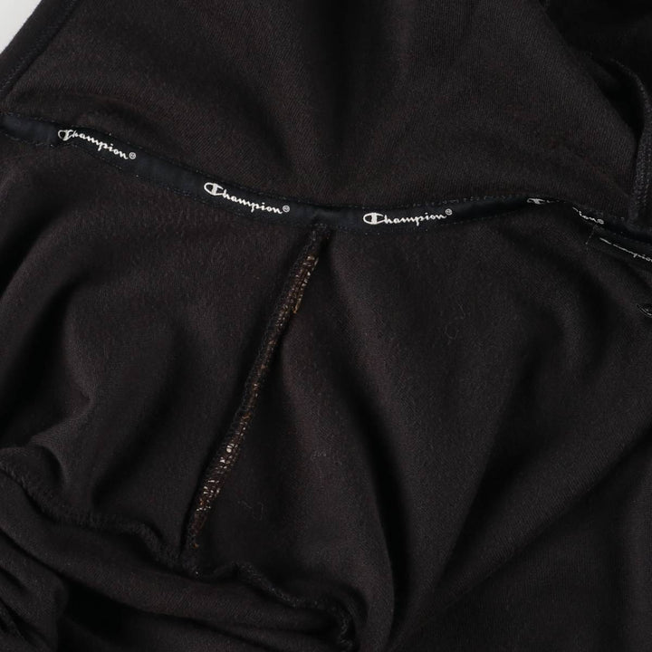 Champion Velour Parka Women's XL cotton black type Vintage Second Hand