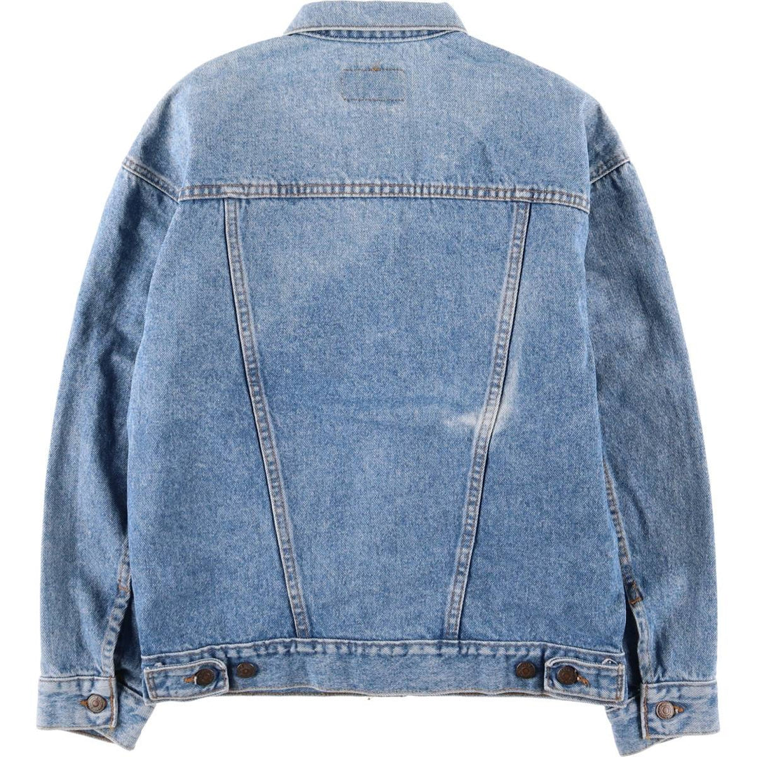 90'S Levi's 57508-0214 Denim Jacket, Made in USA, Women's Size L, Vintage cotton blue type Vintage Second Hand
