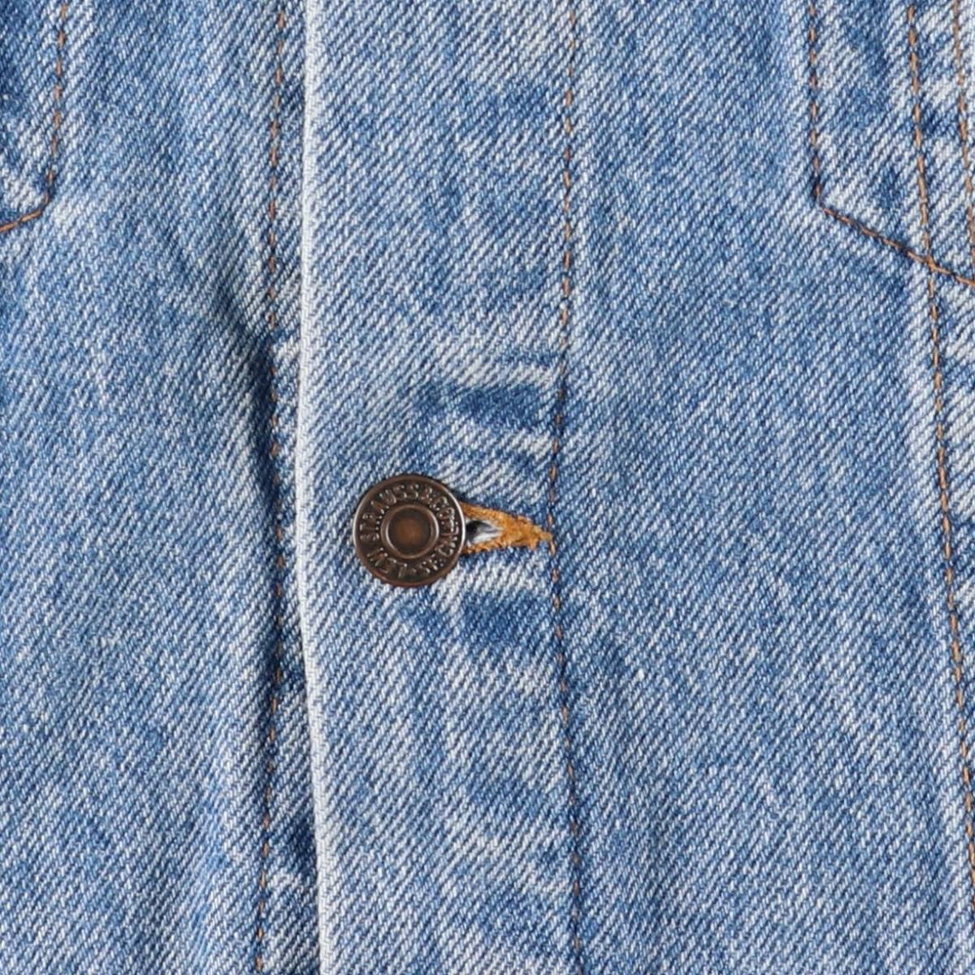 90'S Levi's 57508-0214 Denim Jacket, Made in USA, Women's Size L, Vintage cotton blue type Vintage Second Hand