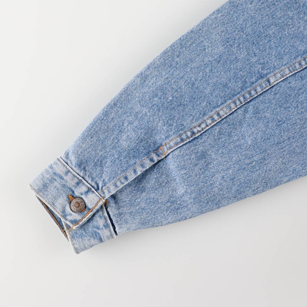 90'S Levi's 57508-0214 Denim Jacket, Made in USA, Women's Size L, Vintage cotton blue type Vintage Second Hand