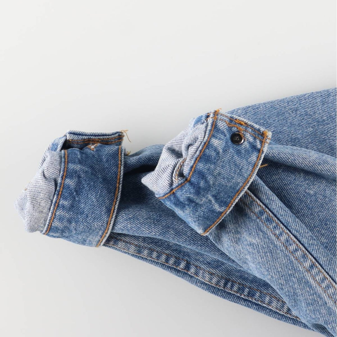90'S Levi's 57508-0214 Denim Jacket, Made in USA, Women's Size L, Vintage cotton blue type Vintage Second Hand