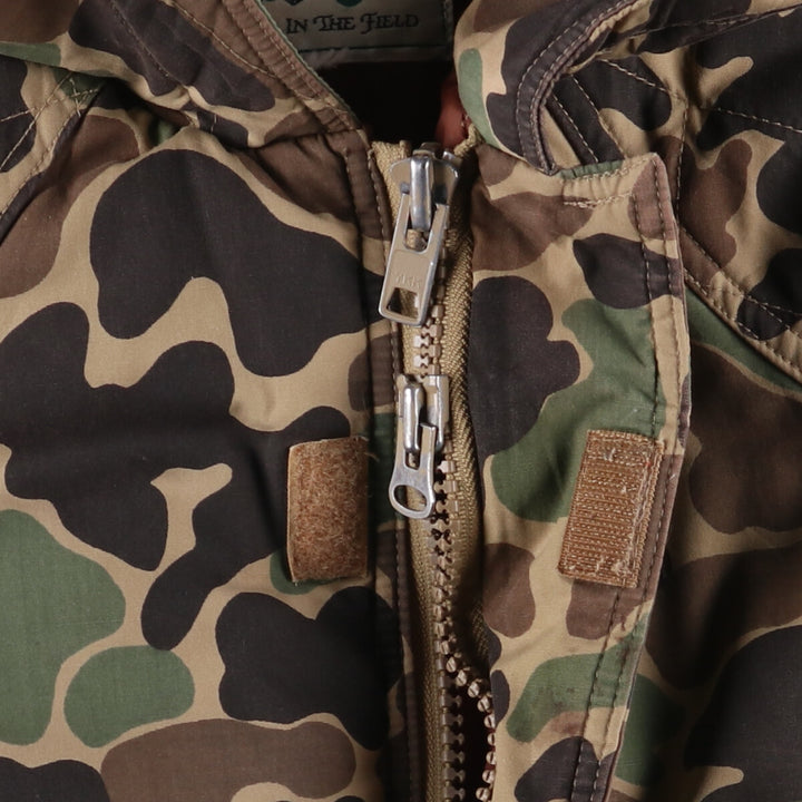 BLACK SHEEP Camouflage Pattern Duck Hunter Camo Down Parka, Men's Size L unclear Khaki type Vintage Second Hand