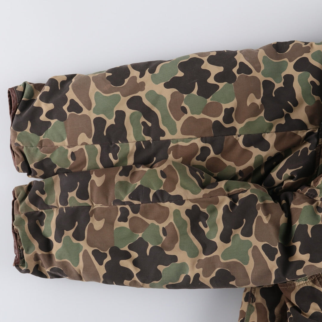BLACK SHEEP Camouflage Pattern Duck Hunter Camo Down Parka, Men's Size L unclear Khaki type Vintage Second Hand