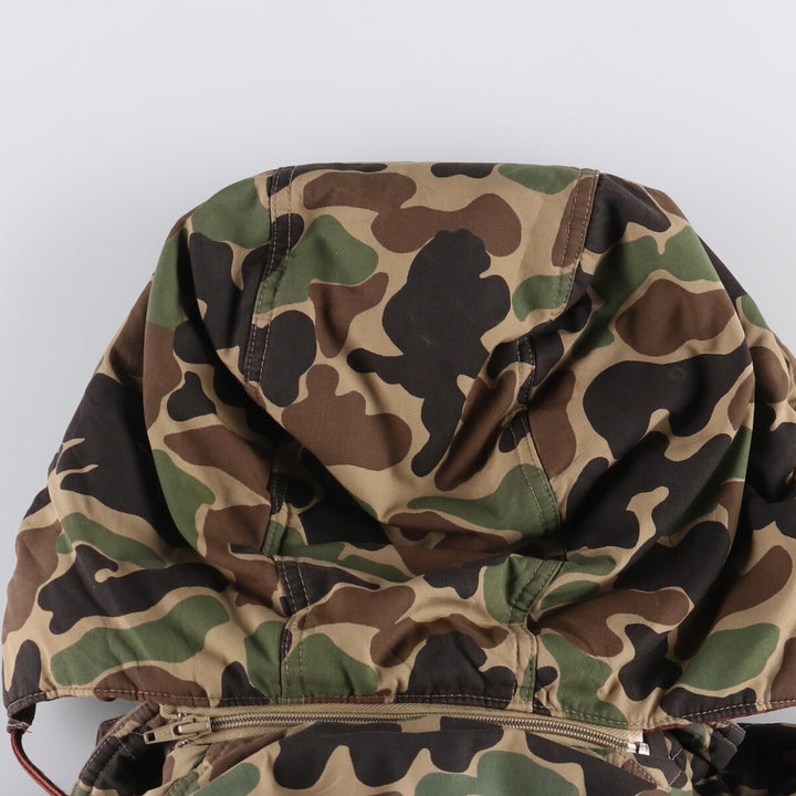 BLACK SHEEP Camouflage Pattern Duck Hunter Camo Down Parka, Men's Size L unclear Khaki type Vintage Second Hand