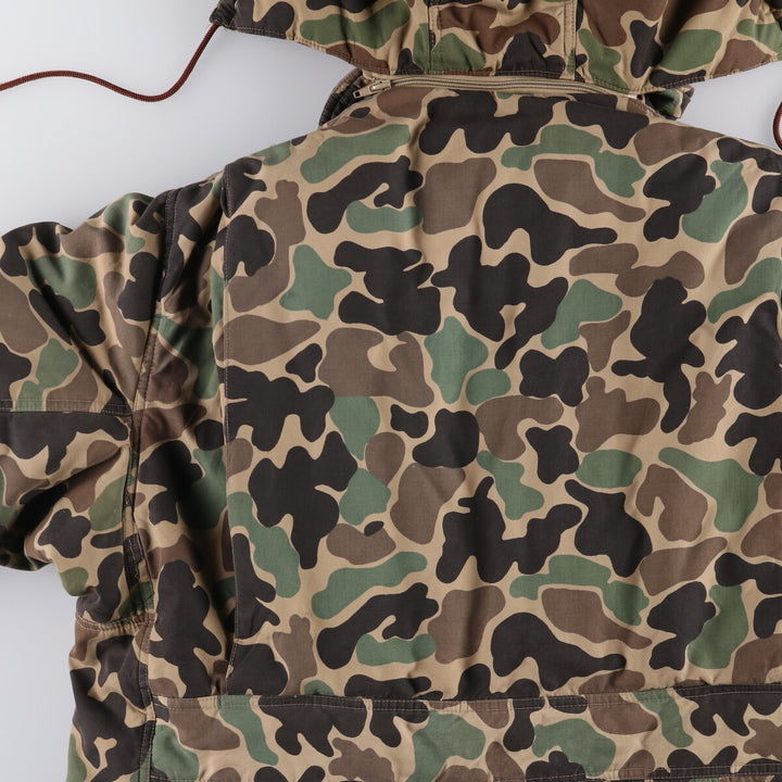 BLACK SHEEP Camouflage Pattern Duck Hunter Camo Down Parka, Men's Size L unclear Khaki type Vintage Second Hand