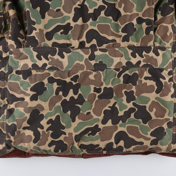 BLACK SHEEP Camouflage Pattern Duck Hunter Camo Down Parka, Men's Size L unclear Khaki type Vintage Second Hand
