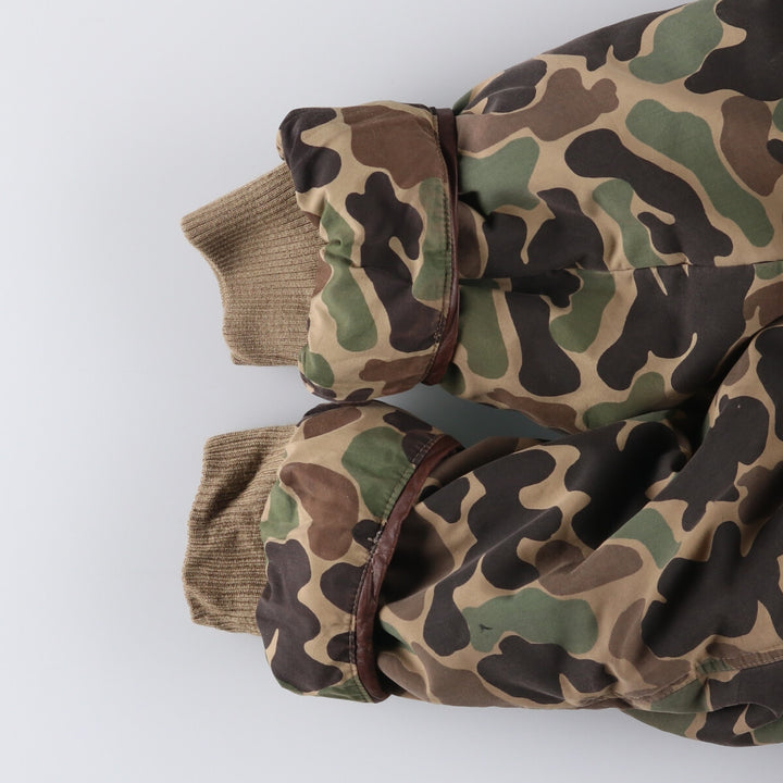 BLACK SHEEP Camouflage Pattern Duck Hunter Camo Down Parka, Men's Size L unclear Khaki type Vintage Second Hand