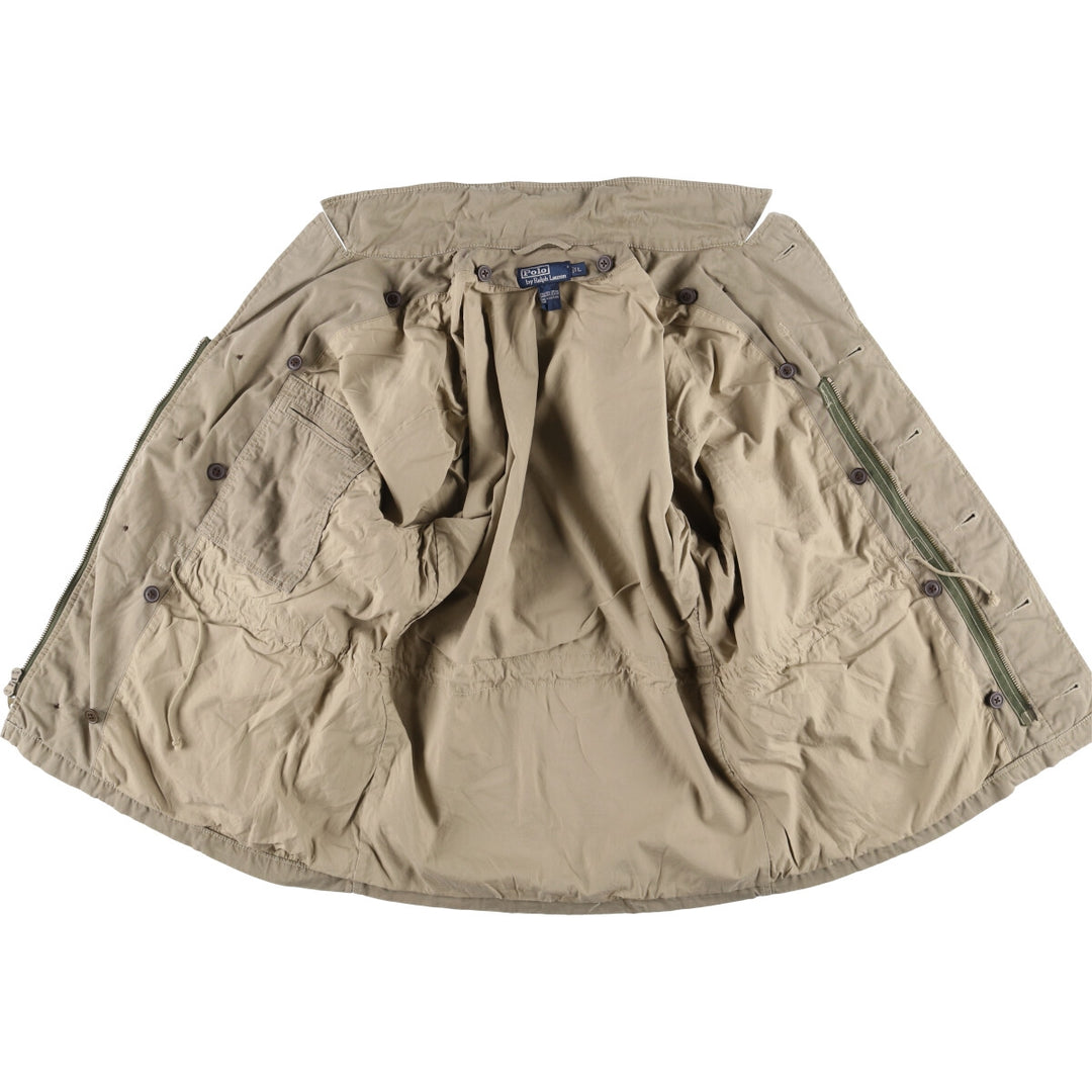 Civilian Ralph Lauren POLO by Ralph Lauren M-43 type military jacket, men's size L cotton Khaki type beige Vintage Second Hand