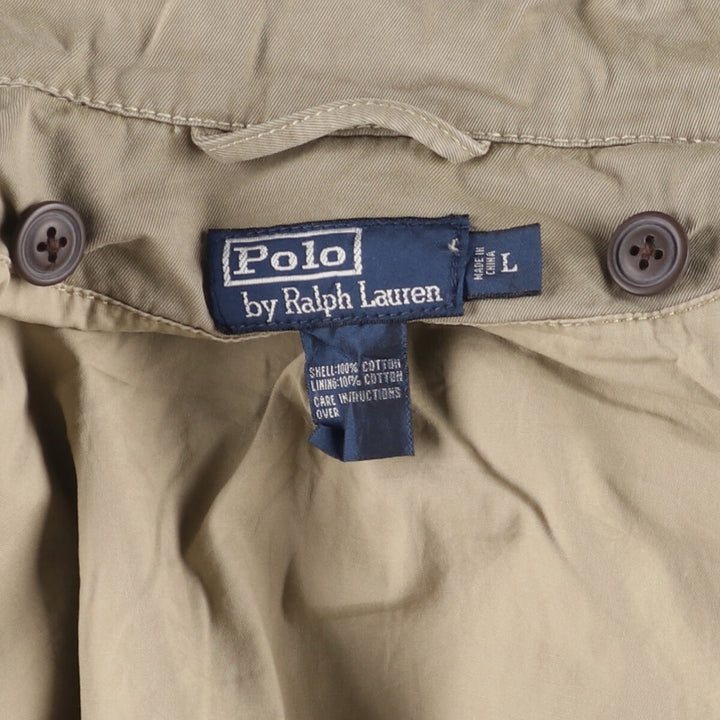 Civilian Ralph Lauren POLO by Ralph Lauren M-43 type military jacket, men's size L cotton Khaki type beige Vintage Second Hand