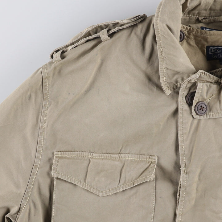 Civilian Ralph Lauren POLO by Ralph Lauren M-43 type military jacket, men's size L cotton Khaki type beige Vintage Second Hand