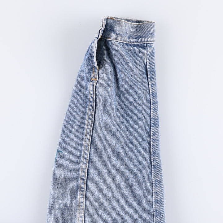 80s~ Lee Riders denim jacket, denim jacket, men's XL size, vintage unclear blue type Vintage Second Hand
