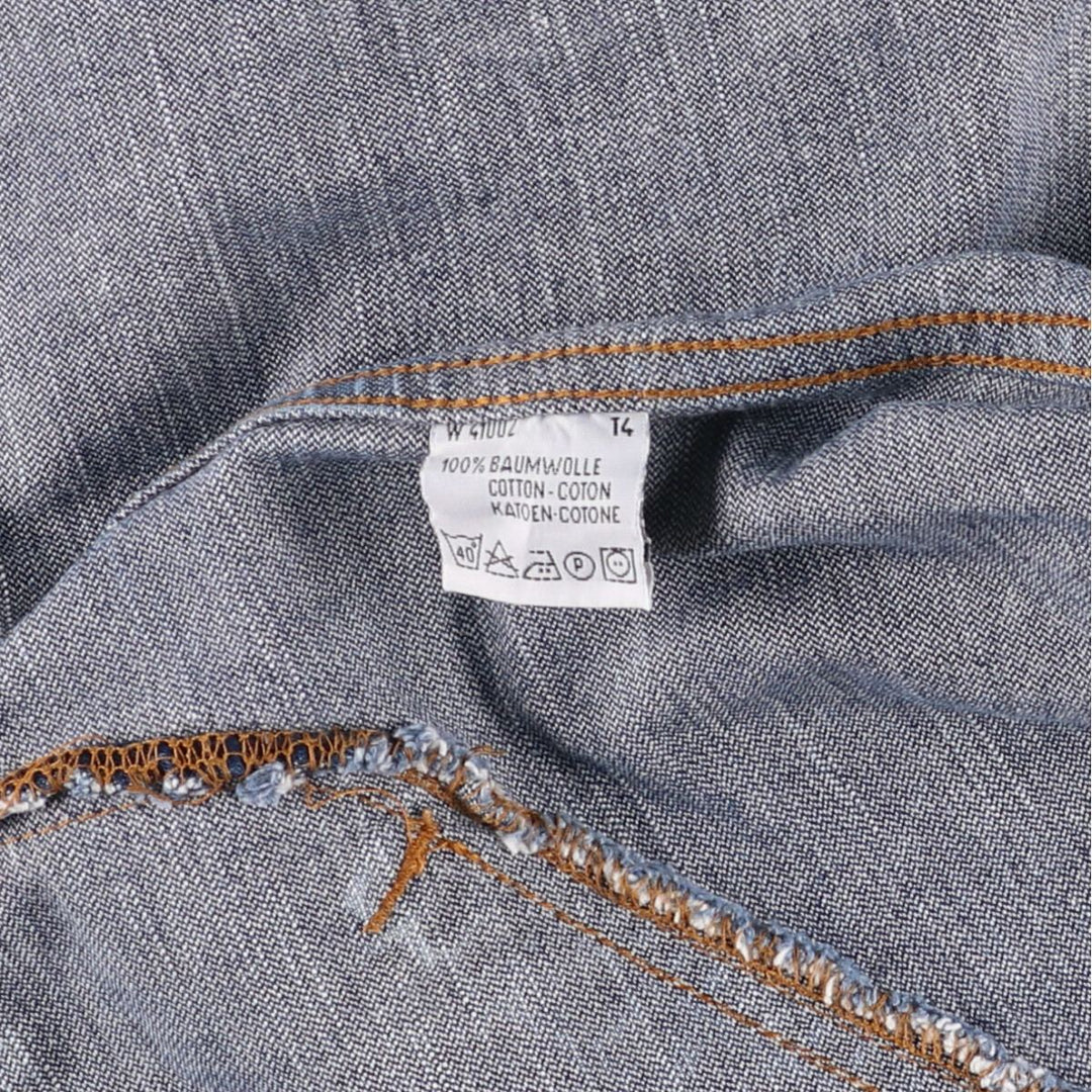 Vintage 1990'S Wrangler denim jacket, size L, men's cotton blue type Vintage Second Hand