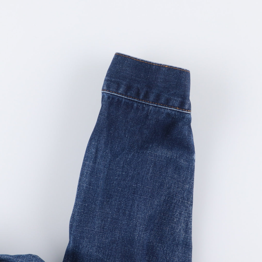 Vintage 1990'S Wrangler denim jacket, size L, men's cotton blue type Vintage Second Hand