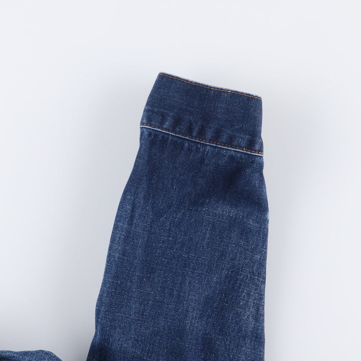 Vintage 1990'S Wrangler denim jacket, size L, men's cotton blue type Vintage Second Hand