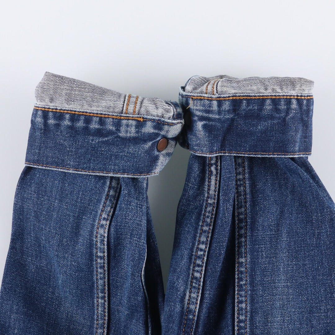 Vintage 1990'S Wrangler denim jacket, size L, men's cotton blue type Vintage Second Hand